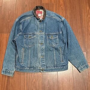Vintage Marlboro Country Denim Trucker Jacket Size Men's Large
